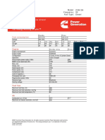 Cummins C350D5 Diesel Generator Data Sheet