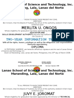 Diploma Tesda