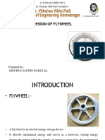 Design of Flywheel: Prepared By:-Mourya Sachin Babulal