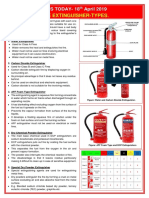 18.04.2019 Type of Fire Extinguisher