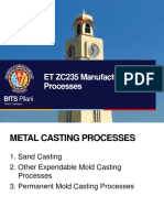 ET ZC235 Manufacturing Processes: BITS Pilani