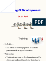 Training & Development: Dr. S. Patil