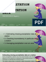 Interpretation of Precipitation Data Bestudio