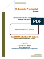 GE6161-Computer Practices Laboratory - Manual PDF