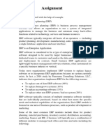 Assignment: Q.1 Explain ERP in Detail With The Help of Example. A.1 Enterprise Resource Planning (ERP)