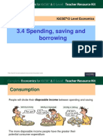 3.4 Spending, Saving and Borrowing: Igcse /O Level Economics