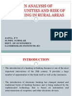 An Analysis of Opportunities and Risk of E-Banking in Rural Areas