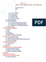 Unit - Ii Process Management, Synchronization and Threads