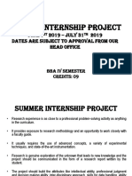 Summer Internship Project BBA 2019 Amity University