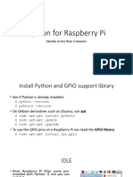 Python For RaspberryPi Quickie