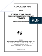 Loan Application Form FOR Rooftop Solar PV Grid Connected/Interative Power Projects