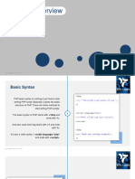 Syntax Overview: Etl Labs PVT LTD - PHP