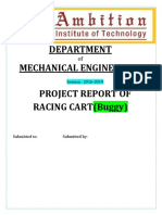 Department Mechanical Engineering Project Report of RACING CART (Buggy)