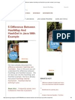 5 Difference Between Hashmap and Hashset in Java With Example