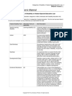 Abryson Sped531 Categories of Disability in Federal Special Education Law April 2019