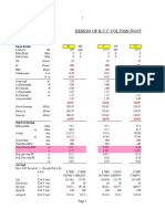 Design of R.C.C Column Footing: Input Details