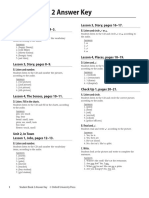 Student Book 2 Answer Key: Unit 1, How We Feel Lesson 1, Feelings, Pages 4-5. Lesson 3, Story, Pages 16-17