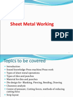 Sheet Metal Working: Unit No. V