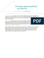 Mariadb Maxscale HA