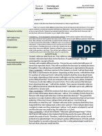 Background/Context Title of Unit Cycle & Grade Level Subject Area Goal For Activity