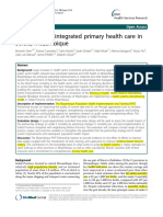 Strengthening Integrated Primary Health Care in Sofala, Mozambique