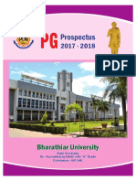 Bharathiar University Coimbatore Prospectus PDF