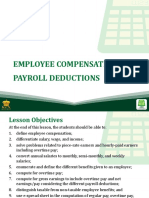 Employee Compensation + Payroll Deductions