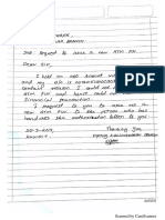 ATM Request Letter