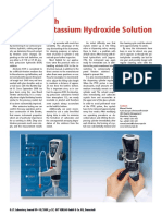 Titration With Alcoholic Potassium Hydroxide Solution