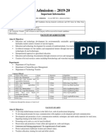 Admisson 2019-20 Seat Structure PDF