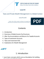 Level III: Taxes and Private Wealth Management in A Global Context