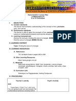 Demonstration Plan in Mathematics IV