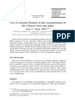 Use of External Fixation in The Reconstruction of The Charcot Foot and Ankle