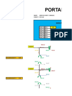 Portal Analysis For 6 Span Frame: Data Input