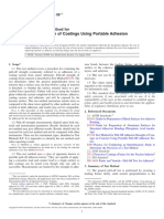 Pull-Off Strength of Coatings Using Portable Adhesion Testers