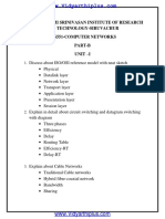 Dhanalakshmi Srinivasan Institute of Research and Technology-Siruvachur Cs6551-Computer Networks Part-B Unit - I