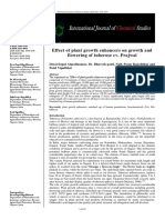 Effect of Plant Growth Enhancers On Growth and Flowering of Tuberose Cv. Prajwal PDF