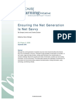 Ensuring The Net Generation Is Net Savvy: ELI Paper 2: 2006