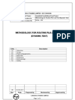 Method Statement of Routine Pile Load Test (Dynamic)