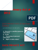 Data Privacy Act of 2012