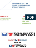 Location and Layout Analysis of MARUTI SUZUKI