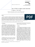 Double Layer Capacitance of PT (111) Single Crystal Electrodes (For EIS)