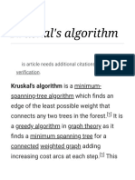 Kruskal's Algorithm - Wikipedia