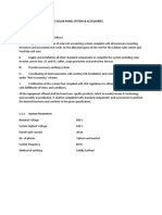 Specifications For On Grid Solar Panel System