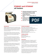 Laboratory Oil Testers: Ots100Af, Ots80Af and Ots60Af