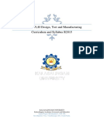 M.Tech. VLSI Design, Test and Manufacturing Curriculum and Syllabus R2015