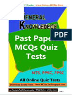 MCQs General Knowledge With Answers PDF Guide