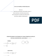 Electric Forces and Stability of Colloidal Dispersions