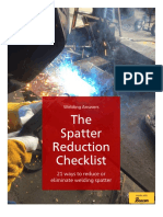 Spatter Reduction Checklist