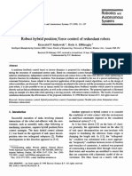 Robust Hybrid Positionforce Control of Redundant Robots 1999